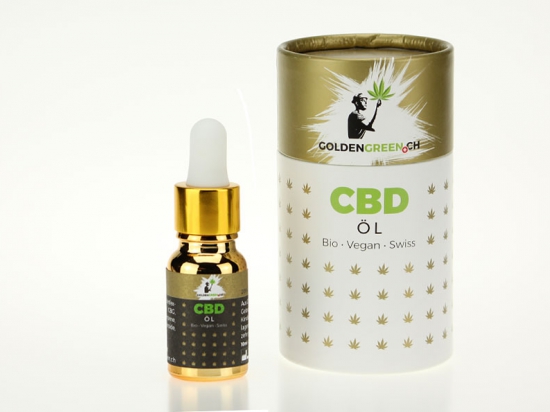 GOLDENGREEN | Huile de CBD / Huile de MCT 20%, 10ml boîtes ronde